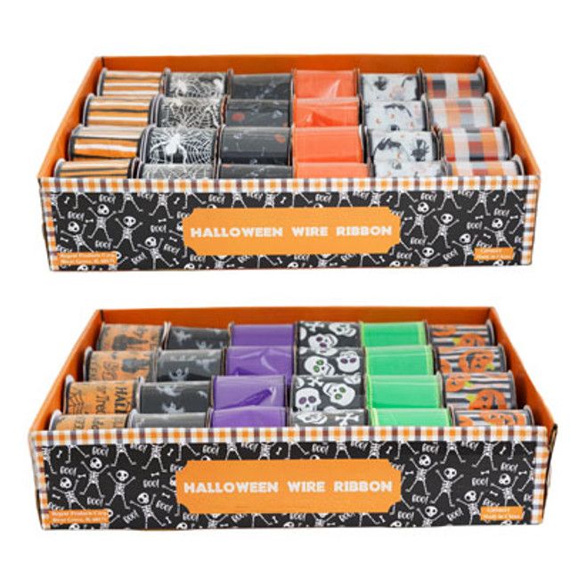 Halloween Wire Ribbon 2.5" X 3yds