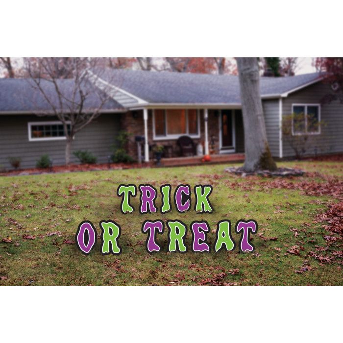 Trick Or Treat Yard Sign