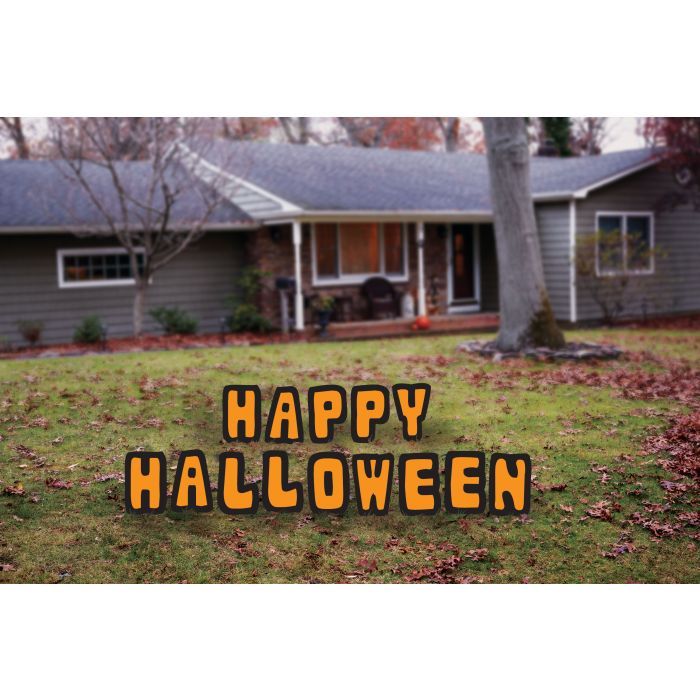 Happy Halloween Yard Sign