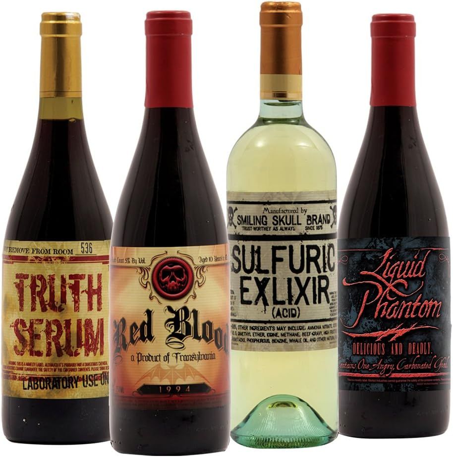 Halloween 1 Novelty Bottle Labels