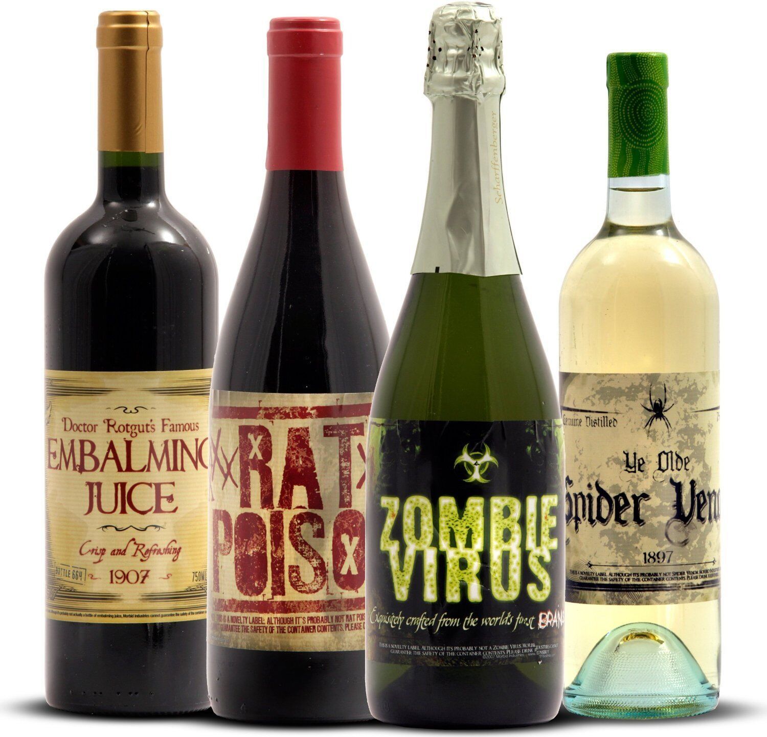 Halloween 2 Novelty Bottle Labels