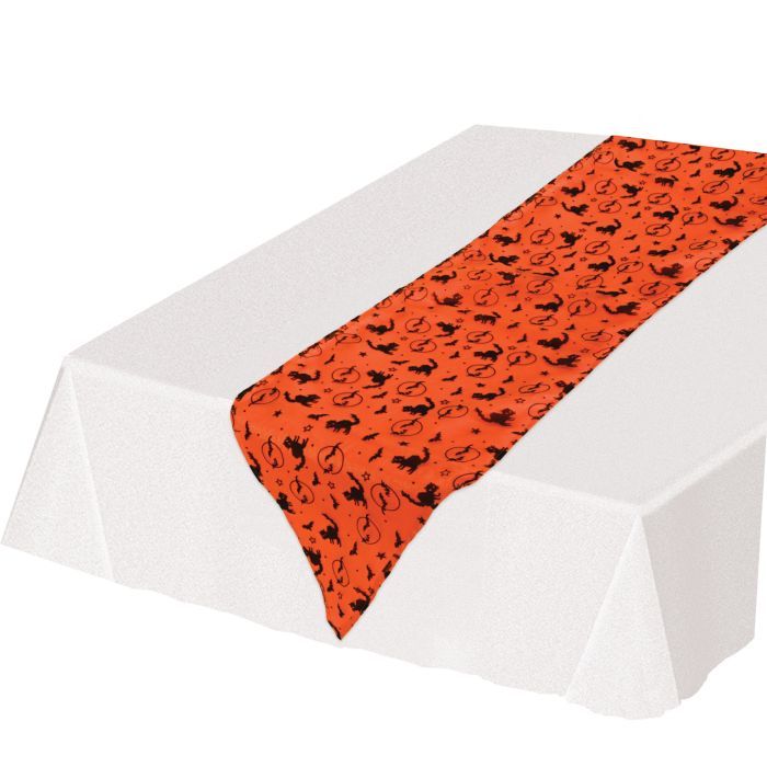 Halloween Fabric Table Runner 12&quot; X 6&#39;