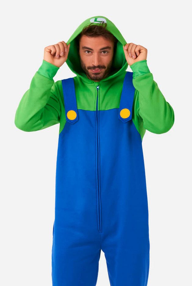 Luigi Onesie, Attribute: Mens, Size: Medium