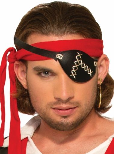 Pirate Eye Patch w/ Stitching