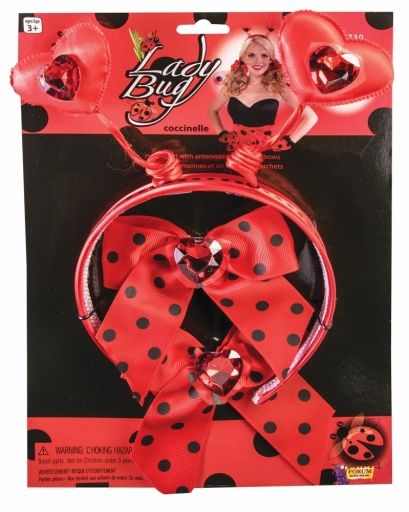 Lady Bug Headband With Boppers