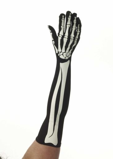 Long Skeleton Gloves