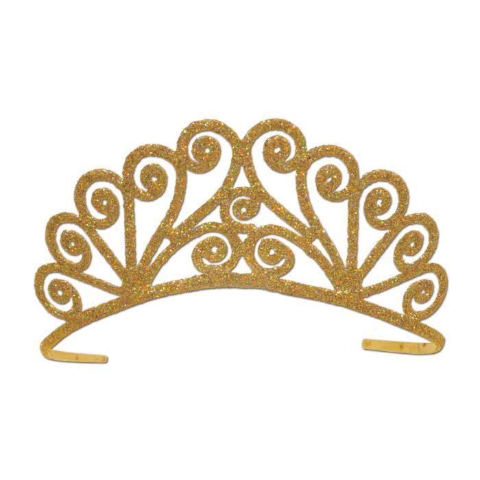 Gold Glittered Metal Tiara