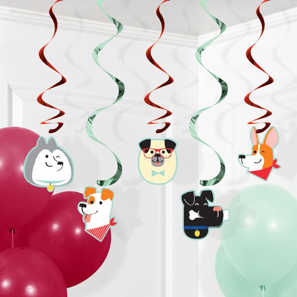 Dog Party Dizzy Danglers 5ct