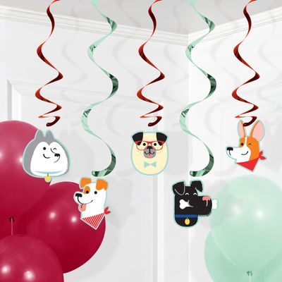 Dog Party Dizzy Danglers 5ct