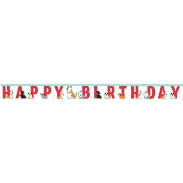 Dog Party Jointed Banner 1 Ct