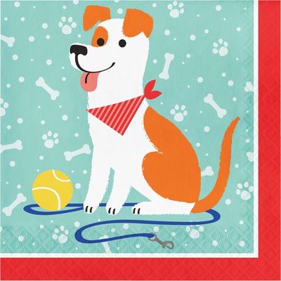 Dog Party Luncheon Napkins 16ct