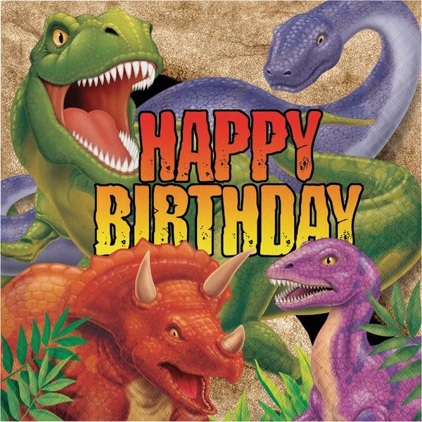 Dino Blast Luncheon Napkins 16ct