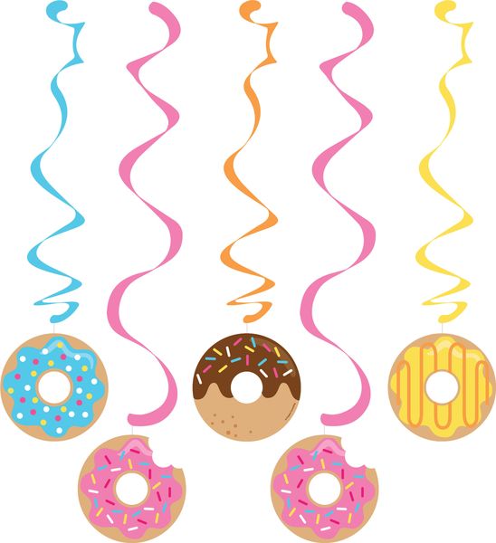 Donut Time Dizzy Danglers 5ct