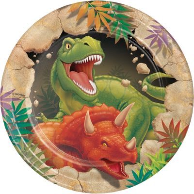 Dino Blast 7&quot; Dessert Plates 8ct