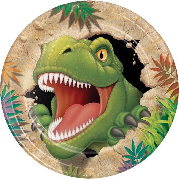 Dino Blast 9&quot; Luncheon Plates 8ct