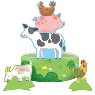 Farm Animals Honeycomb Centerpiece