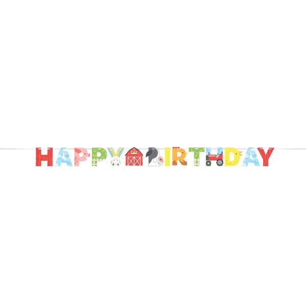 Farm Animals Letter Banner