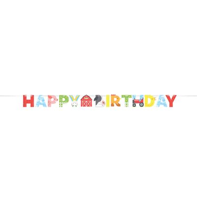 Farm Animals Letter Banner