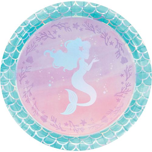 Mermaid Shine 9&quot; Luncheon Plates 8ct