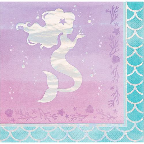Mermaid Shine Luncheon Napkins 16ct