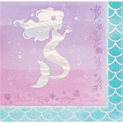 Mermaid Shine Luncheon Napkins 16ct