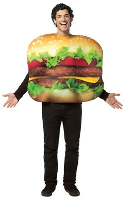 Get Real Cheeseburger Mens One Size