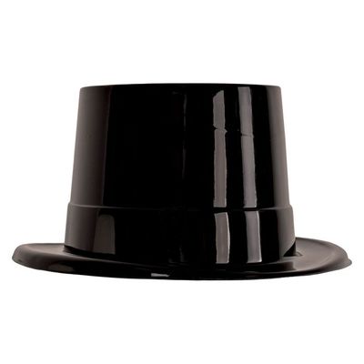 Black Plastic Top Hat
