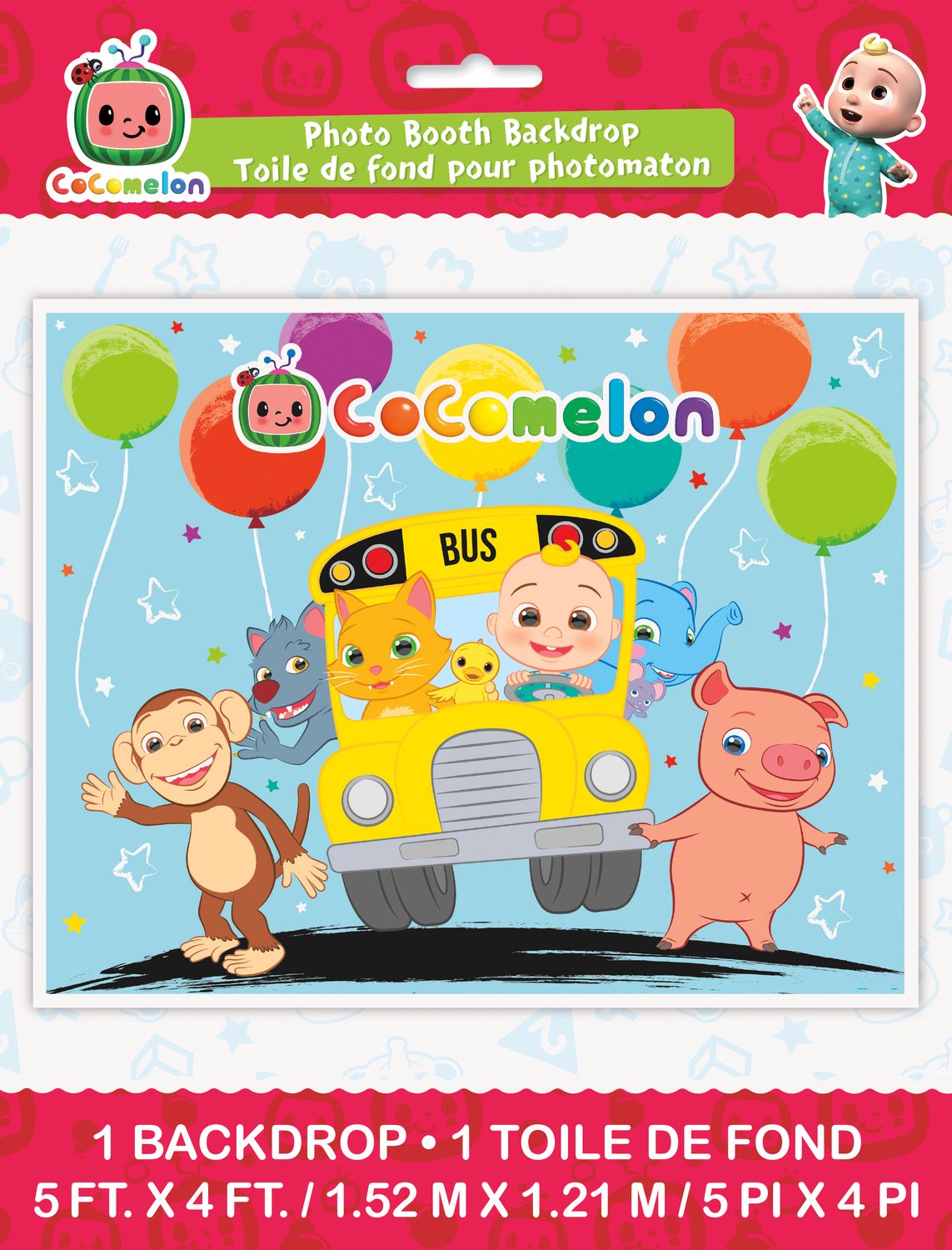 Cocomelon - Photo Backdrop 60&quot;X48&quot;
