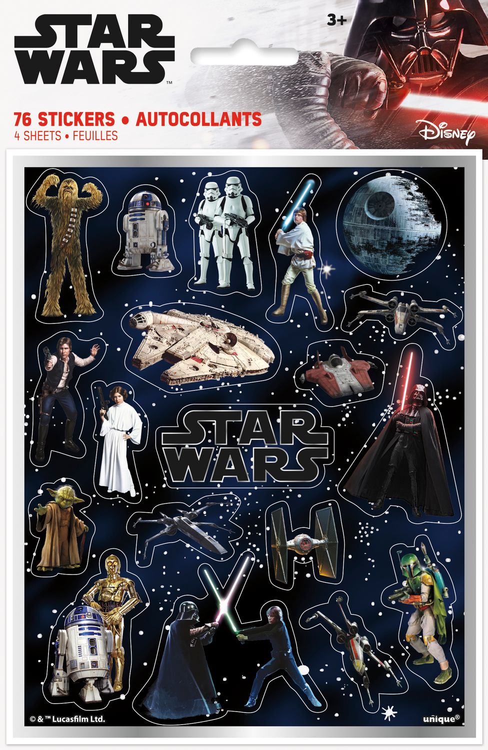 Star Wars Classic - Sticker Sheet 4ct