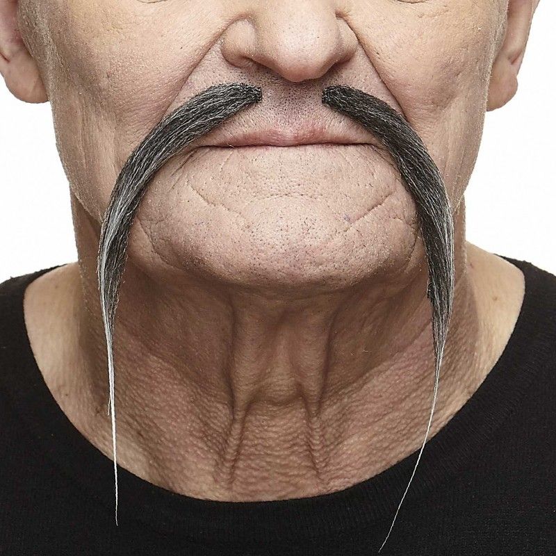Fu Manchu -, Color: Dark Gray