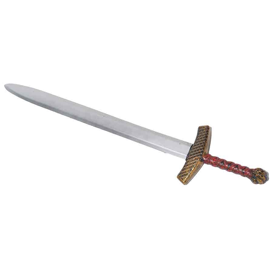 Red Handle Knight Sword 32&quot; Plastic