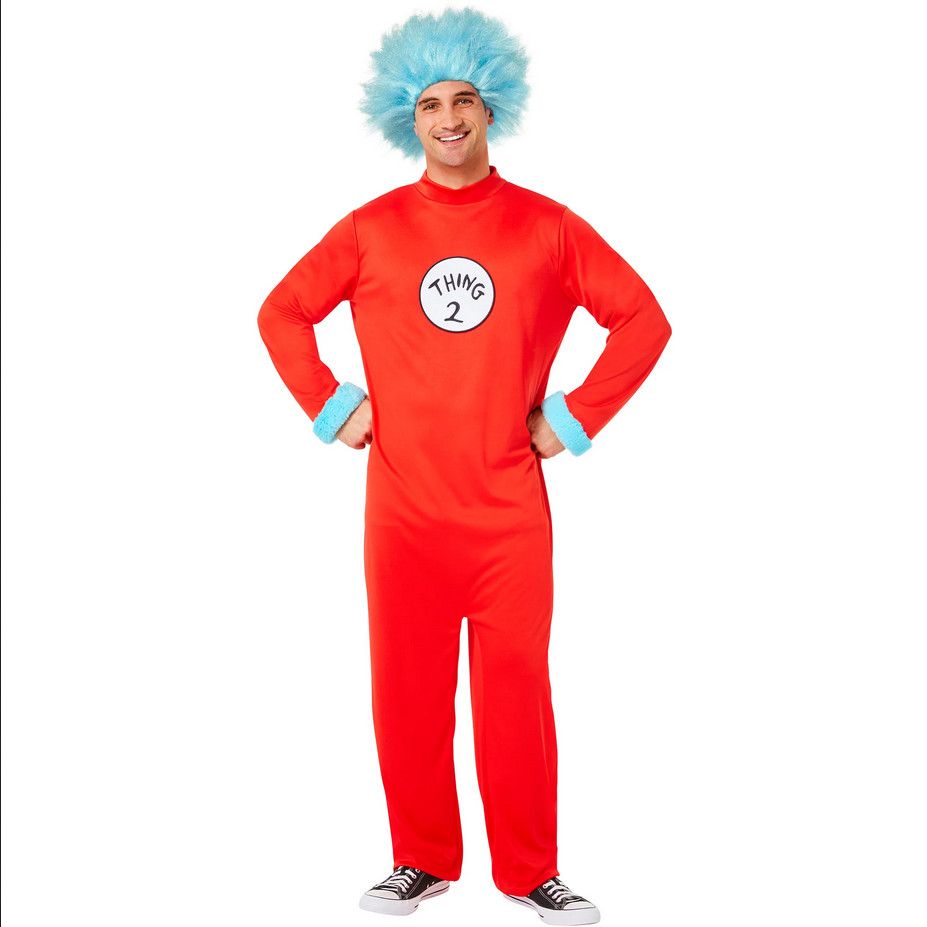 Dr. Seuss - Thing Jumpsuit Adult, Attribute: Unisex, Size: Small