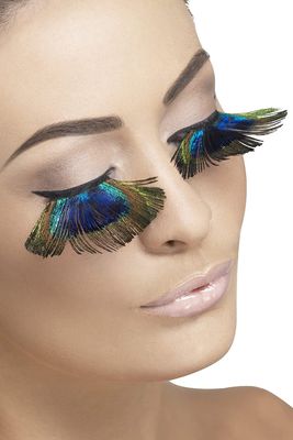 Eyelashes Peacock Feathers