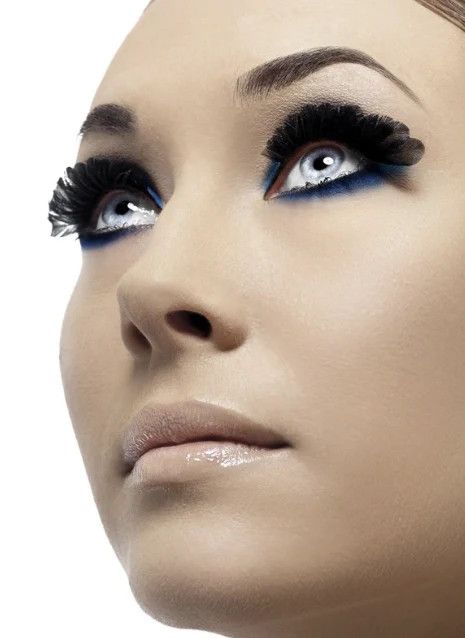 Eyelashes Black Small Feather