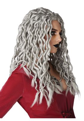 Gray Crinkle Dreads Wig Gray