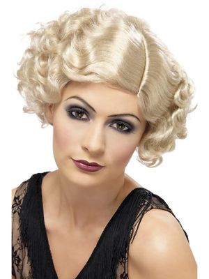 20&#39;s Flirty Flapper Wig - Blonde