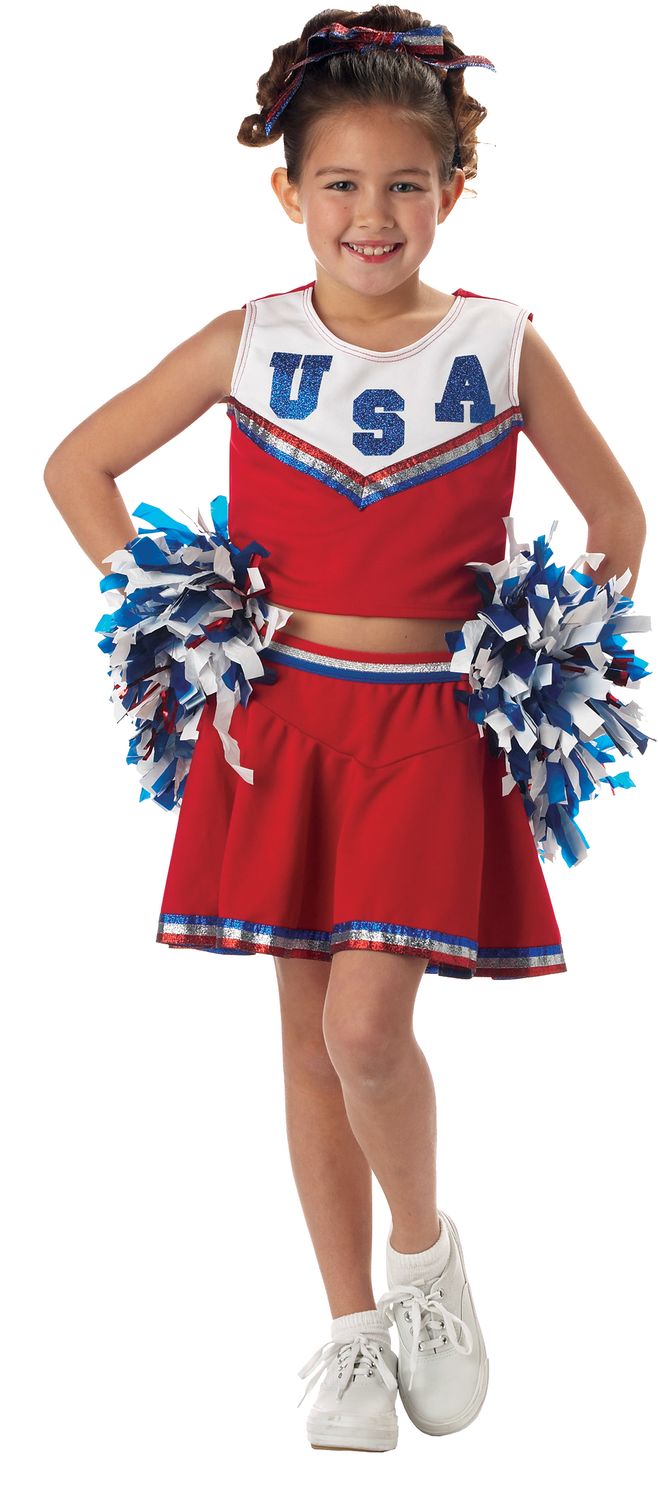 Patriotic Cheerleader -, Attribute: Girls, Size: L