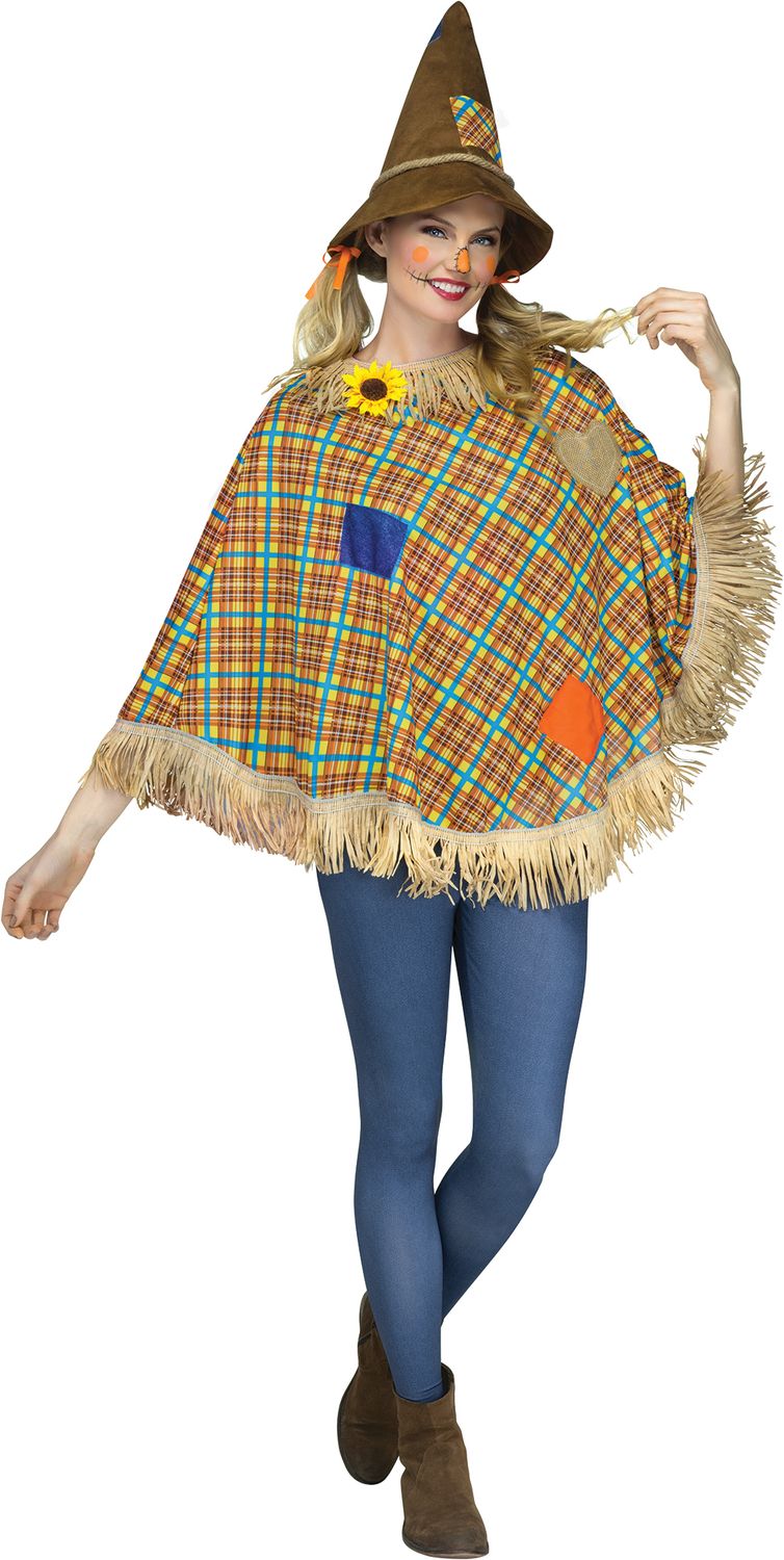 Womens Poncho - Sweet Scarecrow One Size