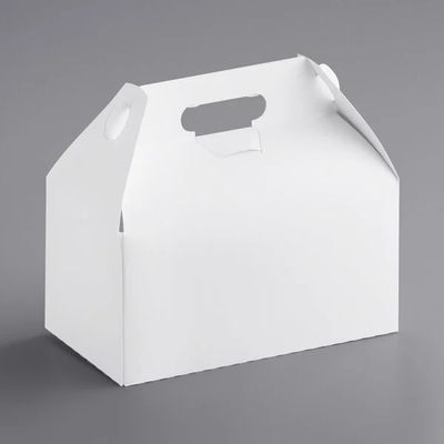 Med. Take Out Barn Box - White 9-1/2 X 5 X 5