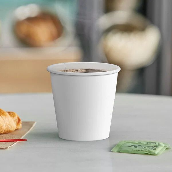 Paper Hot Cups 8oz - White 50ct