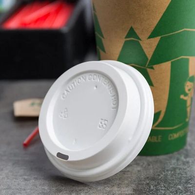 Lid For 8oz Hot Cup - White 100ct