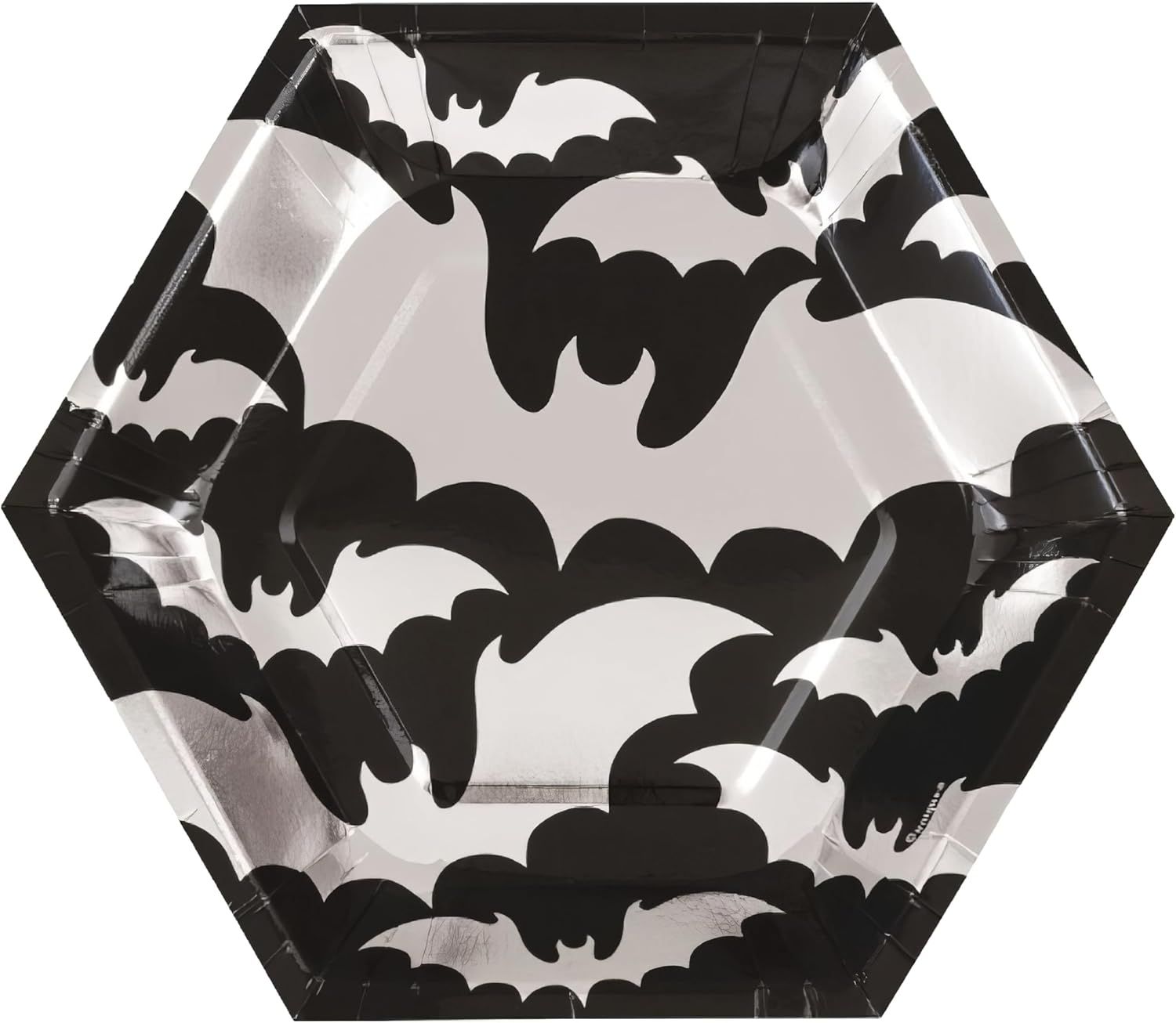 Silver Bat - 8&quot; Plates 8ct