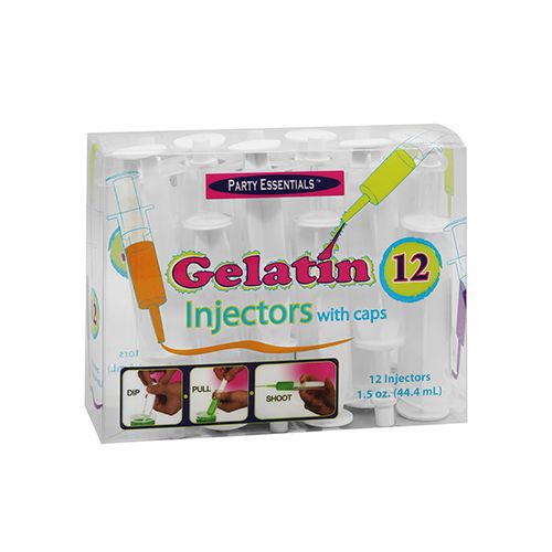 Gelatin Injectors w/ Caps 1.5oz - 12ct