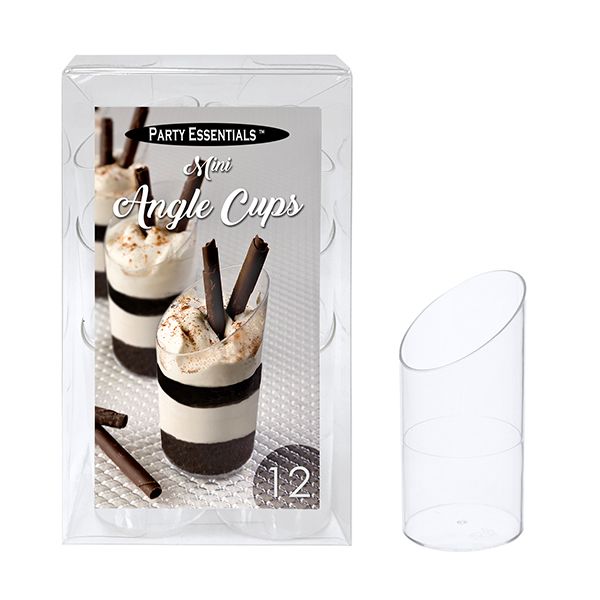 Mini Angle Cups 3oz -12Ct