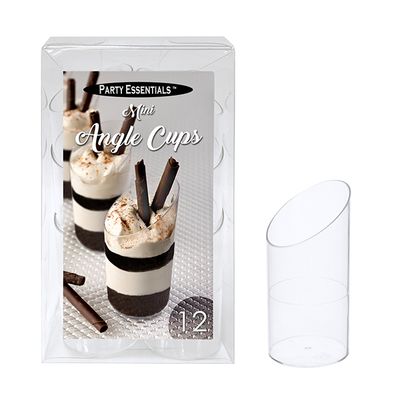 Mini Angle Cups 3oz -12Ct