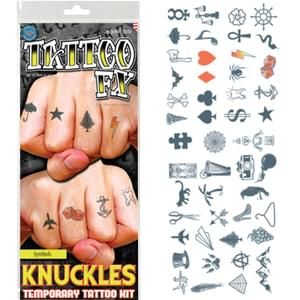 Knuckles Symbols Tattoo