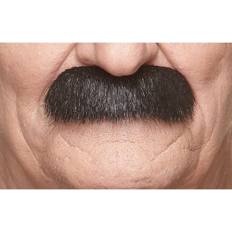 Bushy Mustache 14cm - , Color: Black