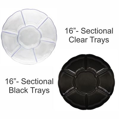 7 Section Round Tray -