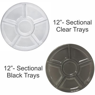 5 Section Round Tray -