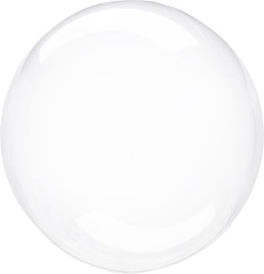 Crystal Clearz Clear - 18&quot; Helium Filled Bubble Balloon, Ribbon